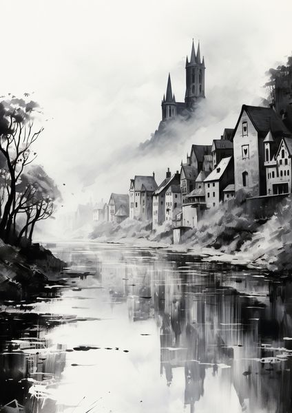 Plakat 21x29,7cm Mglisty Refleks zdjęcie 1