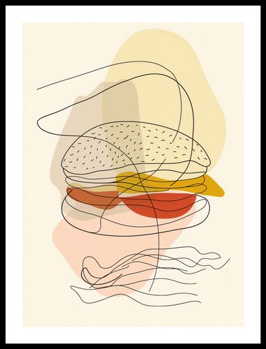 Plakat 40x55cm Cieniutki Burger na Arena.pl
