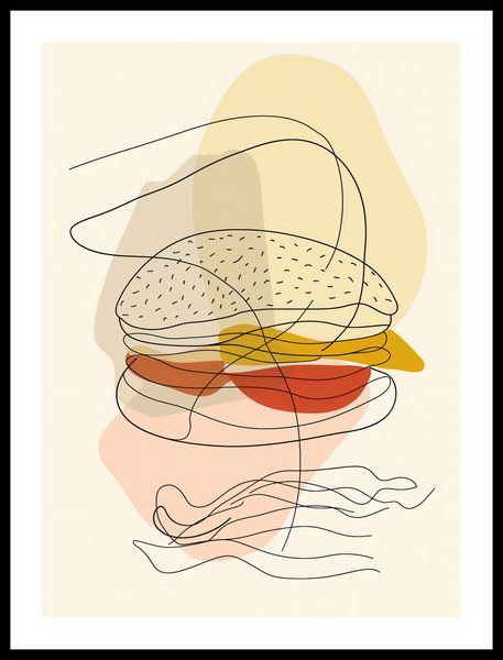 Plakat 40x55cm Cieniutki Burger zdjęcie 3