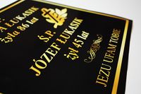 Tablica nagrobkowa tabliczkaa nagrobna 40x47cm blacha