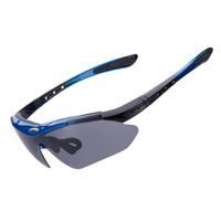 okulary rowerowe z polaryzacją i filtrem uv 400 niebieskie