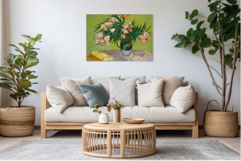 Obraz 60x40cm Oleanders, Van Gogh Vintage do Salonu zdjęcie 5