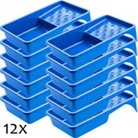 KUWETA MALARSKA NA WAŁEK FARBA 160MM NIEBIESKA x12