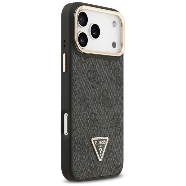 etui guess 4g pu triangle logo & stand   camera magsafe do iphone 17 zdjęcie 4