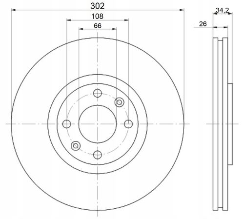 TARCZA HAM PRZOD 302X26 V MIKODA na Arena.pl