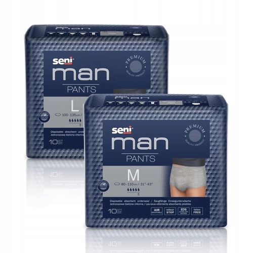 MAJTKI CHŁONNE DLA MĘŻCZYZN SENI MAN PANTS L 10SZT. na Arena.pl