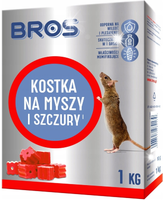 Trutka na myszy i szczury KOSTKA 1kg BROS