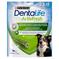 purina dentalife activefresh medium przysmak dla psa 115g 5 sztuk