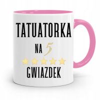 Dla Tatuażystki Tatuażysty Kubek Różowy Na Prezent Z Nadrukiem Ze Zdjęciem