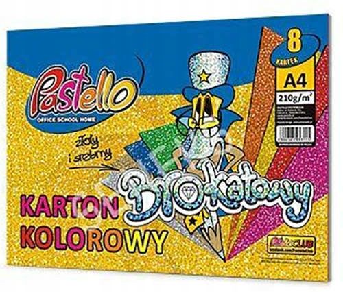 Karton Brokat A4 210G Mix 8Kol 3115 A'5 zdjęcie 2