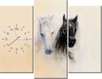 90CM 70 ZEGAR 3 ELEM BLACK&WHITE SCIENNY DRUK