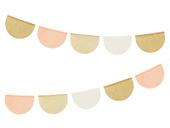 Girlanda bibułowa beżowa, 300 cm