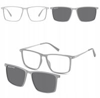 2w1 Okulary Korekcyjne Zerówki z NAKŁADKĄ PRZECIWSŁONECZNĄ z Polaryzacją