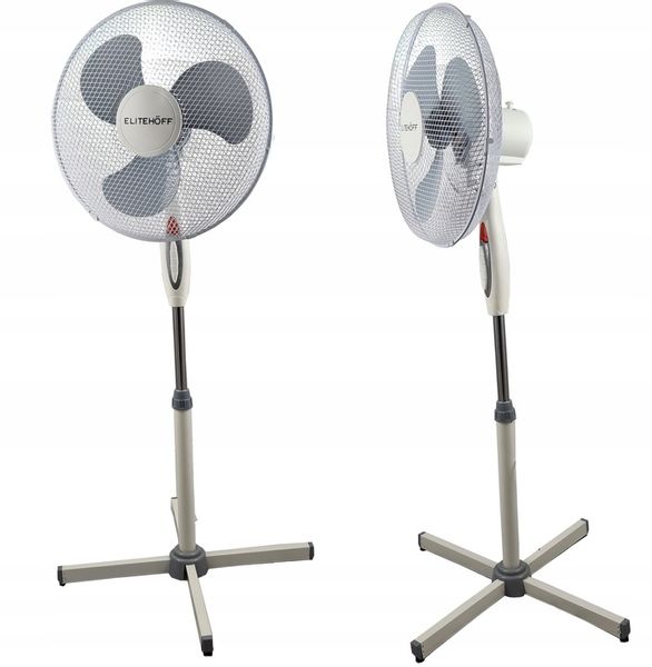 WENTYLATOR WIATRAK STOJĄCY PODŁOGOWY BIAŁY DUŻY zdjęcie 1