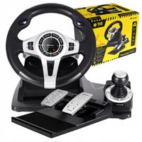 Kierownica do gier z pedałami 4w1 PS4 PC PS3 XBOX ONE BIEGI DO KOMPUTERA