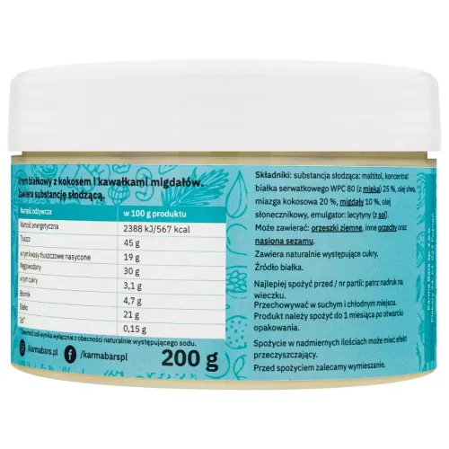 Krem Coconut Crunchy Protein Karma, 200g na Arena.pl
