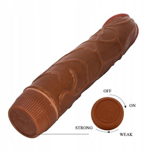 Wibrator, penis realistyczny z żyłami. Do penetracji pochwy. Na baterie na Arena.pl