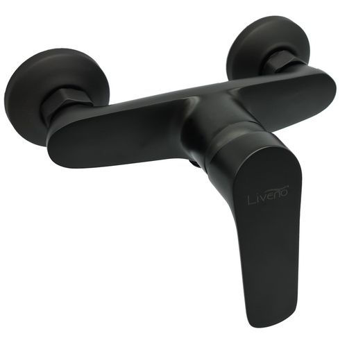 ZESTAW PRYSZNICOWY CZARNY Z BATERIĄ NATRYSKOWĄ DESZCZOWNICA KOMPLET MAT HIT na Arena.pl