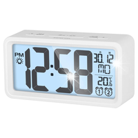 BUDZIK ELEKTRONICZNY LED CYFROWY LUSTRO Z TERMOMETREM SENCOR SDC 2800 W
