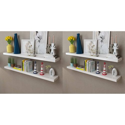Półki ścienne, 4 szt., białe, 120 cm GXP-686491 na Arena.pl