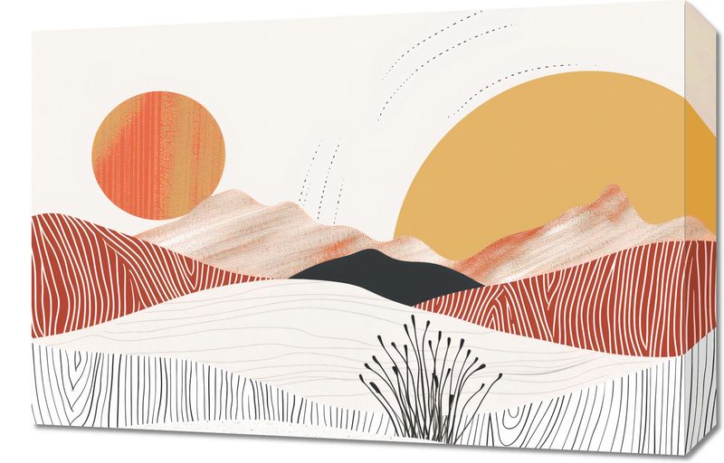 Obraz 60x40cm Roztańczone Słońce zdjęcie 1