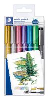 markery metaliczne zestaw 6 +1 staedtler