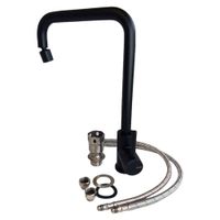 kran bateria kuchenna czarna obrotowa