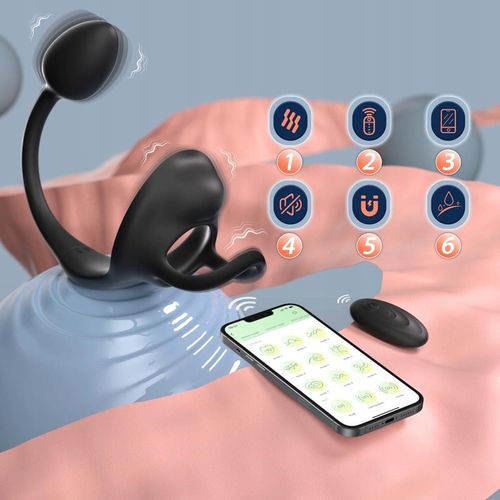 Męski masażer prostaty APP Pierścień wibrujący na Arena.pl