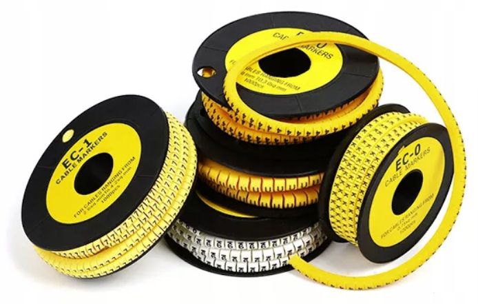 Oznaczniki przewodów NUMER 1, 1.5-6mm 100 szt zdjęcie 1