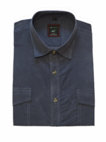 Koszula męska sztruksowa niebieska jeans gładka XL