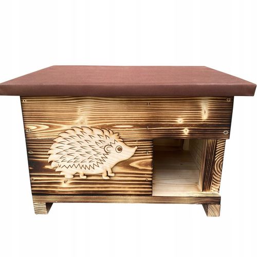 DREWNIANY domek dom dla JEŻA jeży lęgowy budka legowisko schron xxl na Arena.pl