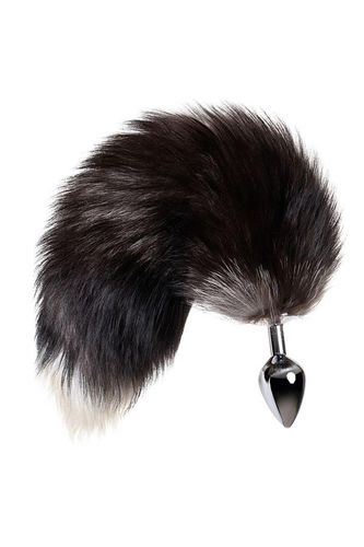 silver anal plug with a fox tail na Arena.pl