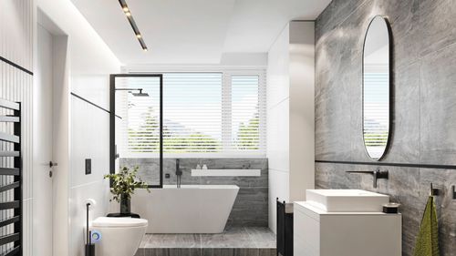 Revia lustro łazienkowe 100x50cm owalne, czarny mat na Arena.pl