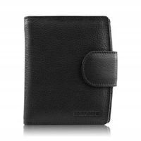 portfel damski skórzany czarny portmonetka brødrene g-30-mn/bl