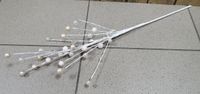 gałązka ozdobna biała 55cm  PEREŁKI |  MYX6100B
