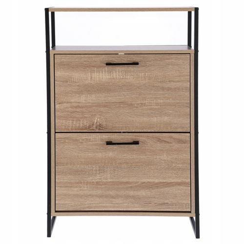 szafka na buty regał 2 komory obuwie komoda pojemna do przedpokoju loft na Arena.pl