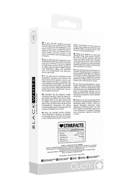 Koronkowa Przepaska Kryjąca - Lace Mask With Elastic Straps zdjęcie 3