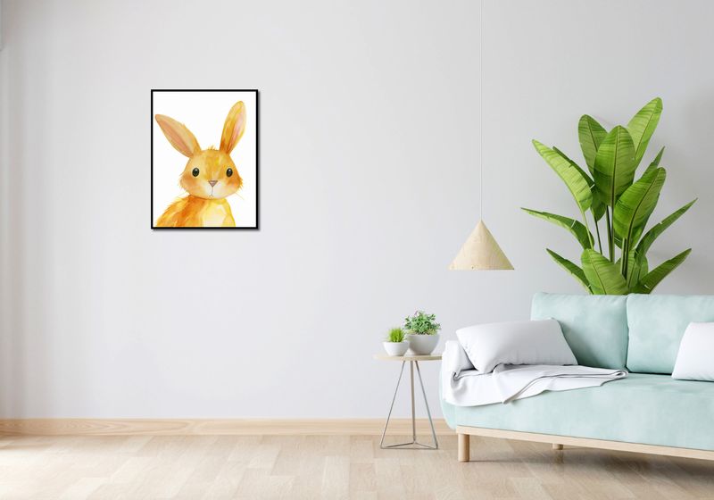 Plakat 50x65cm Słodki Zajączek zdjęcie 4