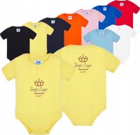 Body dla niemowląt na krótki rękaw TWÓJ HAFT LOGO firmowa reklamowa 5 sztuk