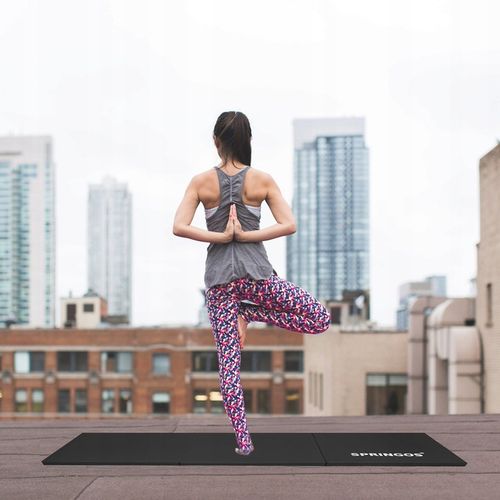 MATERAC DO ĆWICZEŃ FITNESS JOGI SKŁADANY GIMNASTYCZNY MATA DUŻA WYTRZYMAŁA na Arena.pl