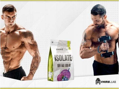 Izolat Białka BIAŁKO 700 g WPI ISO Whey Protein Isolate Jagoda HIRO na Arena.pl