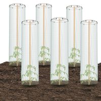 6x pokrywa do doniczki uprawa pomidory osłonka parasol folia