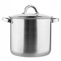 Garnek z pokrywką wysoki 22 cm stalowy indukcja gaz Altom Design Fabio 7 l