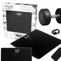 Waga Łazienkowa Elektroniczna Adler Europe Ad8194 180Kg Black