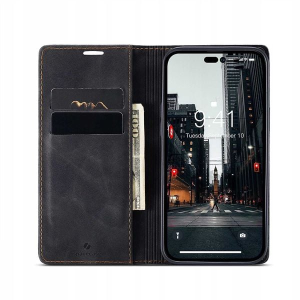 Spacecase Wallet Iphone 14 Pro Black zdjęcie 13