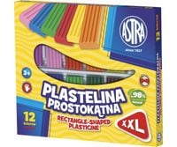 plastelina prostokątna 12 szt xxl astra