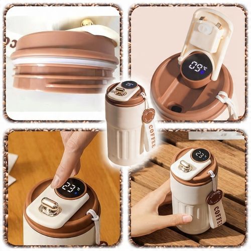 Kubek Termiczny Termos Kawa Herbata Wyświetlacz LED temperatura na Arena.pl