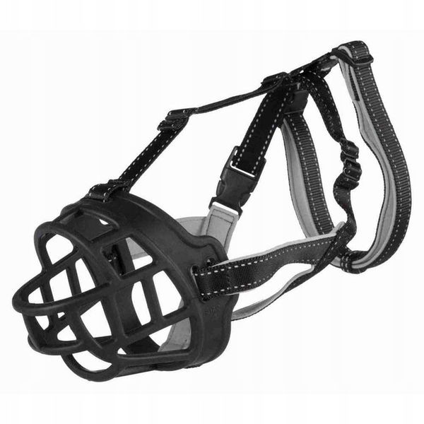 Trixie Kaganiec Muzzle Flex silikonowy M–L czarny zdjęcie 2