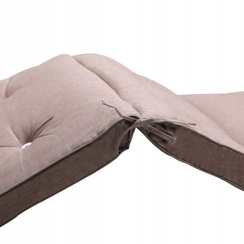 MATERAC PODUSZKA PODUCHA NA LEŻAK 196x55x5 KREMOWY na Arena.pl