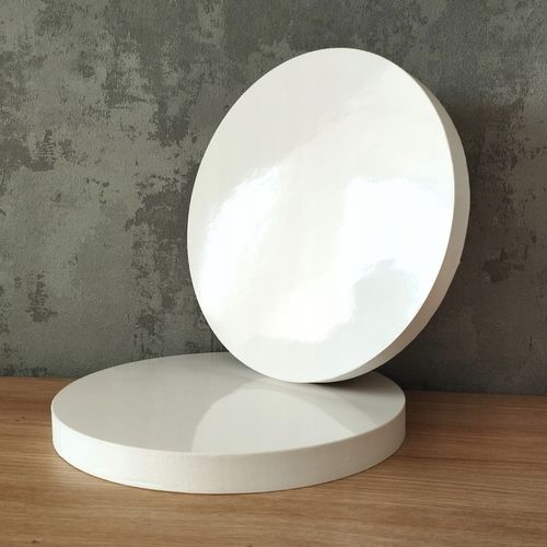 Podkład pod tort styrodur 34 cm gruby okrągły biały podkładka sztywny na Arena.pl